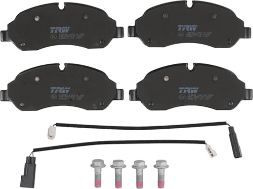 TRW GDB2117 Brake Pad Set of 4 Compatible for Ford Transit Custom V362 Van (FY, FZ) 2012 - Front Axle and Other Vehicles