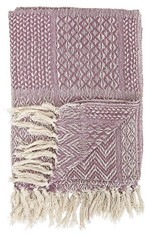 Plaid Bloomingville, Rose, Coton