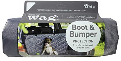 Henry Wag Car Boot'n'Bumper Protector - Suitable for Hatchback Cars - Protects the Interior of the Car Boot - Tough Tear-Resistant Fabric - Small (Fits boot space up to 100 x 70 cm)