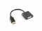LANBERG ad 0007 BK Display Port 1.1 a (19pin) Maschio a DVI-D (24 + Poli) Femmina Adattatore Dual Link con Cavo, 10 cm Nero