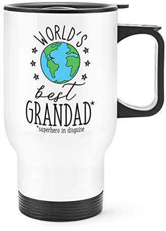 World's Best Grandad Travel Mug Cup with Handle