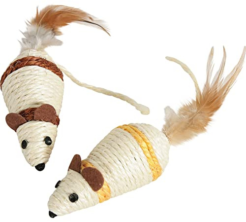 Zolux Jeux Chat Souris en Sisal Coloris Divers 1 Unité