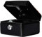 Money Bank Cash Deposit Box Steel Tin Security Safe Petty Key Coin Tray Lockable Metal School Office Home Market Stall UK Free P&P (Black, 6 INCH)