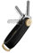 PORTACHIAVI ORBITKEY 2.0 Leather Saffiano LIQUOEICE Black