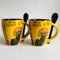 Set of 2 Paris Eiffel Tower Mugs with Spoon – Cat Noir 1889