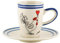 Mila Keramik Espresso-Tasse mit Untere Happy Morning | MI-88250