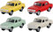 Goki 12308 Wartburg 353, Metall, 1:60-64, L=7,5 cm Autos und Figuren, bunt