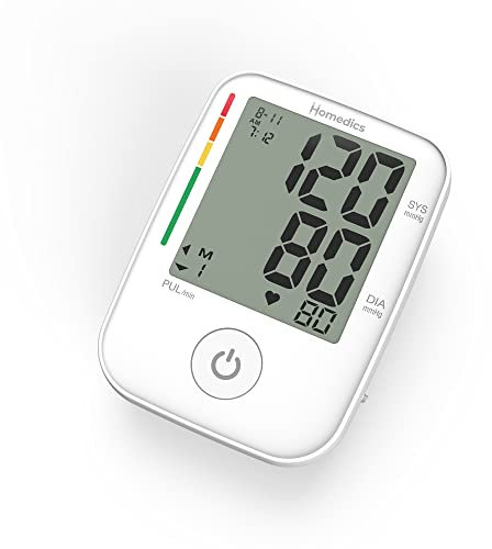 Homedics Pregnancy Accurate Automatic Arm Blood Pressure Monitor, Clinically Proven Algorithm, Detects Irregular Heartbeat, Works with 2 Individual Users, 3-Year Guarantee