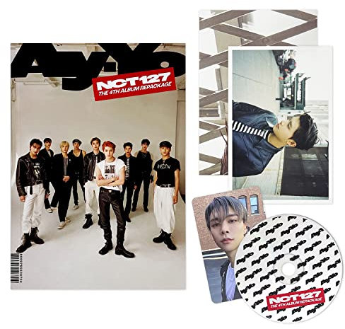NCT 127 - 4th Album Repackage [Ay-Yo] (B Ver.) CD-R + Photo Book + Postcard + Folded Poster + Photo Card + Poster + 2 Pin Button Badges + 4 Extra Photocards