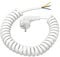 Cable espiral 3M, 0,3M a 3M Cable espiral de conexión extensible con enchufe enrollado de contacto de protección, cable de extensión 3m, cable eléctrico Schuko, cable espiral, IP20,