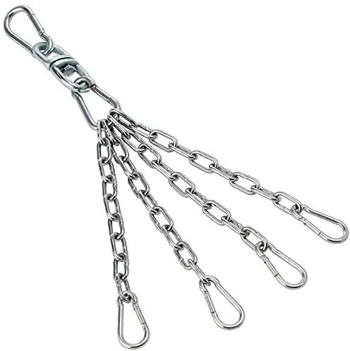 Brute Boxsack Kette mit robustem Karabinerhaken und Drehgelenk - Vier Punkt Boxsack Kette - Max. 60kg