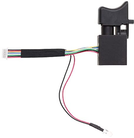 For 7.2V-24V Dustproof Electric Drill Battery Switches With Small Light For Power Variable Speed Fan Motor Electric Remote