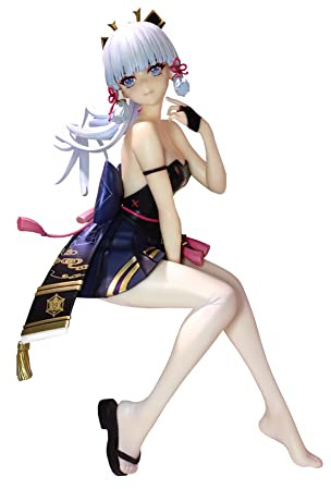 Gooyeh Kamisato Ayaka Figur Kamisato Ayaka sitzend Anime Figuren Modell Puppe Ornamente Haus Dekoration Sammlung Geschenk 19cm