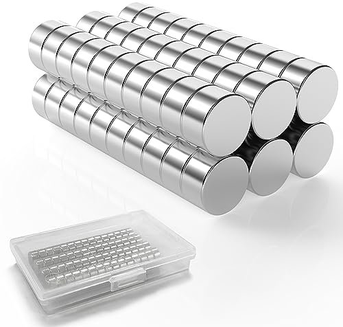 LISOPO 60 Stück Neodym Magnete 5x3mm - Kleine Starke Mini Magnete für Magnettafel, Pinnwand, Kühlschrank, Handwerk