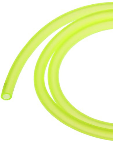 QUARKZMAN Tube PVC Tuyau de Carburant en PVC Durite Essence 5mmx8mm 1 Mètre Jaune pour Tronçonneuses, Tondeuses à Gazon, Coupe-Bordures, Souffleurs, Petits Moteurs