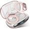 Wireless Earbuds Bluetooth Headphones 80Hrs Playback with LED Diaplay Wireless Charging Case Noise Cancelling Ear Buds with Earhooks, Over Ear Earphones for Sports Running Workout (Rose Gold)