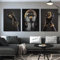 Romantisch Umarmendes Paar Skulptur Poster 3D Liebhaber Skulptur Poster Metall Figur Statue Kunst Leinwand Gemälde - Ohne Rahmen (3pcs-70x100cm,Figur-5)