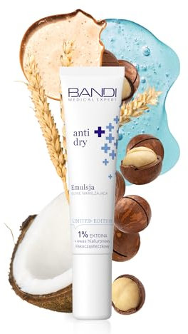 Bandi Crema Viso Idratante Antirughe-emulsione Idratante Intensiva con Acido Ialuronico Olio di Cocco e Macadamia per Pelle Secca e Disidratata