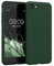 kwmobile Handyhülle für iPhone SE 2022 Hülle/iPhone SE 2020 / iPhone 8 / iPhone 7, für iPhone SE Hülle - Schutzhülle für kabelloses Laden - Case in Dunkelgrün