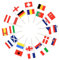 SULOLI Eurovision Cake Topper,100PCS Eurovision Flags on Sticks 24 Nations Eurovision Cocktail Flags Eurovision Toothpick Flags Eurovision Food Flags