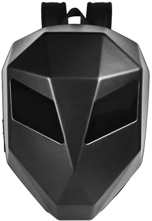 Walfront Sac a Dos de Moto LED étanche, Sac à Dos LED à Coque Rigide 3D, LED Programmable DIY, Sac à Dos pour Ordinateur Portable, Unique pour Hommes ou Femmes, Sac à Dos pour Casque