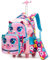 HTgroce Schulranzen Mit Rollen Schulranzen Katzen Trolley Mädchen Rucksack Mit Rollen Rolling Backpack School Bag Trolley Grundschüle Kinderkoffer 8 jahre
