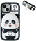 QoKcoahn Schutzhülle für iPhone 12/12 Pro, lustiger 3D-Cartoon-Panda-Spiegel, niedliche Kawaii-Handyhüllen, weiches Silikon, stoßfest, für Damen und Mädchen