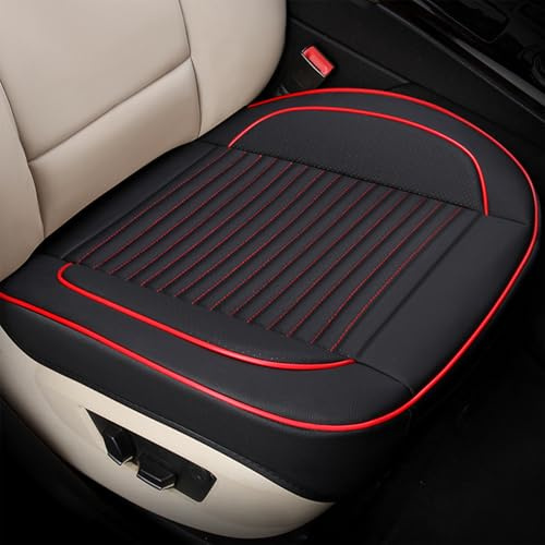 CEIEVER Sitzbezüge Auto Vordersitze, Luxus PU-Leder Sitzbezüge Auto Vordersitze Sitzauflagen Auto Autositzbezüge Leder Universal Set für Limousine/SUV/Pickup/Van (Stil A, 2)