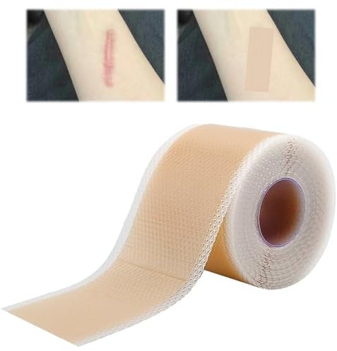Silicone Scar Tape Silikon Narbenpflaster Silicone Scar Sheets Narbenpflaster Silikon Silikonpflaster FüR Narben Ultradünn Flexibel und Wiederverwendbar für Narben Durch C-Sektion Operationen