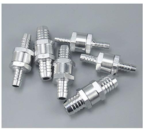 DQZRTUECA FA 1 Stück, 6/8/10/12/14/16 mm Einweg-Rückschlagventil for Benzin und Diesel, hohe Temperaturbeständigkeit, passend for Vergaserschlauch-Rohrverbinder(1l4inch O.D 9mm)