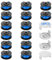 18 Pack Bobina per Decespugliatore Ryobi 18v 24v 40v, in Nylon, 2mm Bobina di Filo per Tagliabordi （14 Bobine Tagliaerba,4Copertura Bobina
