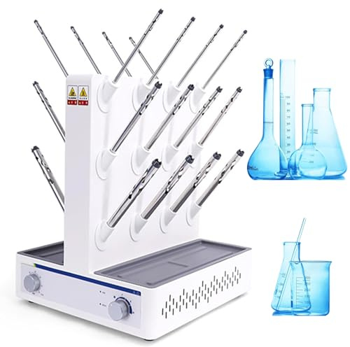 Mavdecll Lab Airflow Dryer for Glassware, Electric Drying Rack, Tree Branch Type Duct, Glass Test Tube and Beaker Drying, RT~85℃ Temperature, 0-1h Timing, Brushless Motor