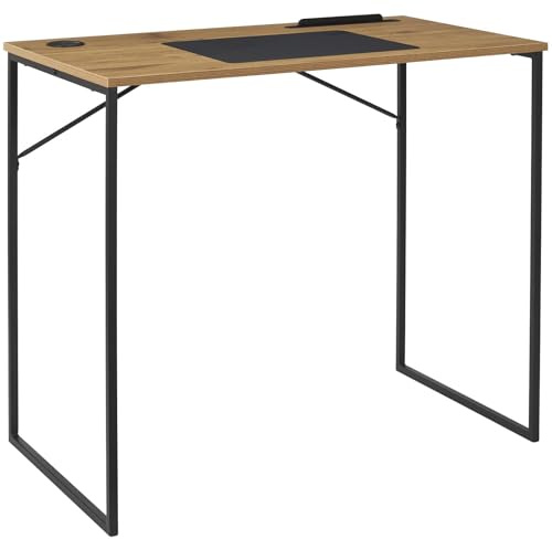 HOME DECO FACTORY Pinnwand Magnetisch Edelstahl Inklusive Magnete Silber | Moderner Schreibtisch, optimierter Stauraum, ideal für Arbeit und Freizeit, einfach zu montieren, 90 x 75 x 50 cm und braun