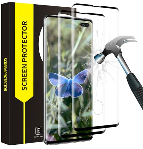 Bodyguard Schutzfolie für Panzerglas für Samsung Galaxy S10 Plus Schutzglas, 3D Sensible Berührung Displayfolie, 9H Härte Frei von Kratzern, Blasenfrei, 2 Stück 0,33mm HD-Klar S10 Plus Displayschutz
