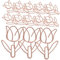 jojofuny 20 Pièces trombone Paper Colored Paper Métal Rose Gold