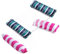 ZHODADA Hamaca de Piscina, 2pcs Hamacas Flotantes 4 en 1 Piscina Hinchables Flotante Tumbona de Inflar Colchoneta Silla Hamaca Verano de Natación (Azul Verde+Rosa)