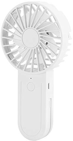 Brrnoo USB Mini Lüfter - 3 Geschwindigkeiten, Teleskop Hook Lüfter für Reisen, Büro, Zimmer - Grün/Weiße Farbe