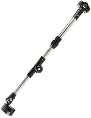 BIUDECO Support Parapluie Poussette et Acier Inoxydable Réglable Hauteur et Angle Fixation pour Poussette Maxi et Électrique Protection Pluie et Soleil