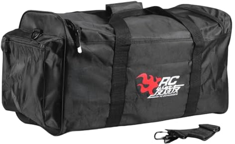 Harilla RC Car Storage Bag Oxford Cloth Waterproof Carrying Case Sturdy Remote Control Handbag with Multi-Pockets for 1/10 1/8 Cars and Tools & Accessories for SCX10 TRX4, S