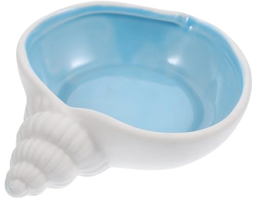 Happyyami Plat à Bijoux de Conque en Céramique Blanche, Petit | Coupelle Decative, Plateau Décatif Céramique, été Vacances, pour Rangement et Décoration