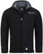 Geographical Norway Ubolt Men - Uomo Warm Thick Fleece Zip - Uomo Warm Winter Sweatshirt Jacket Soft - Felpa A Maniche Lunghe Foderata - Ideale Autunno Inverno (Nero S)