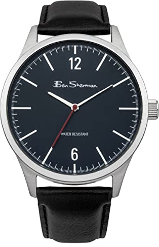 Ben Sherman Herren Analog Quarz Uhr mit PU Armband BS120 G