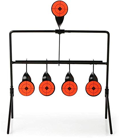 XUE Zielscheibe kleines Pendelziel Schießspiel Field Target für Luftgewehr Pistole Schwingendes Softair/Airsoft Target 4 +1 Ziel