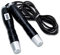 EmpireAthletics Stahl Springseil in SCHWARZ - Super Dünnes Komfortables Speed Rope Stahlseil mit Anti-Rutsch-Griffen und Zähler - Workout Training Fitness Sport Boxen Speed Rope