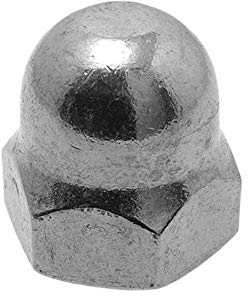 Inox Mare Hutmutter, hohe Form DIN1587, A, Edelstahl A2, metrisches Gewinde (Größe: M10 (SW17) - Menge: 100 Stück)