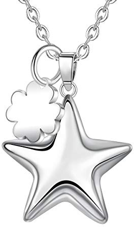 AEONSLOVE Lange Kette Glücksbringer Schwangerschaft Engel Anrufer Halskette Bola Klangkugel Engel Flügel Mond Sterne Anhänger Lange Ketten Schmuck Geschenk für Frauen Damen Schwangere Frau Mutter