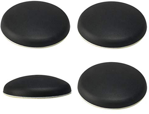 sourcing map 4pcs Butée de porte Tampon de porte Amortisseur Protection Porte Mur Arrêts de Portes en caoutchouc auto-adhésif Noir