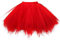 OBBUE Damen 1950er Vintage Ballett Blase Tutu Unregelmäßig Tüll Retro Petticoat Rot-M