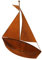 Bornhöft Edelrost Schiff zum bepflanzen Gartendeko 65cm hoch / 54cm lang rostige Garten Deko Teich Angler (Edelrost 65cm)