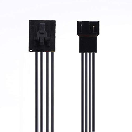 5Pcs 5Pin Female to 4Pin Male Fan Connector Adapter Converter Cable, PWM Cooling Fan Power Cable Compatible with DELL PC